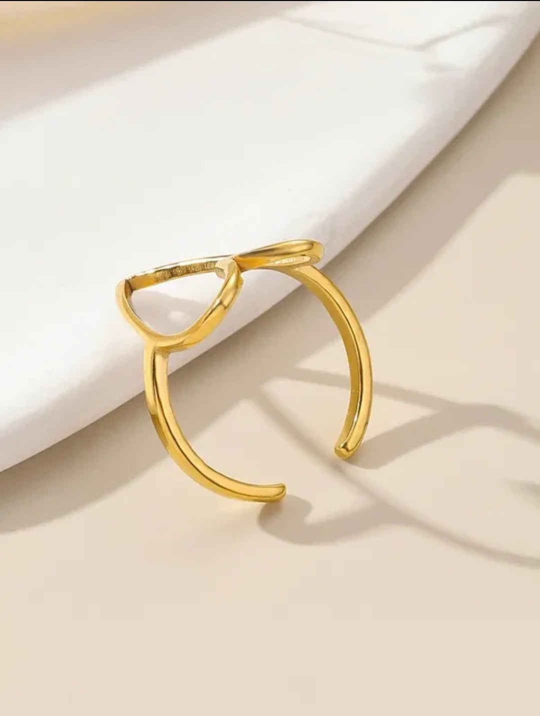 Heart Shape Open Ring