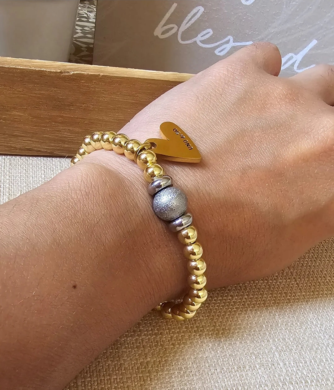 UNO de 50  Heart+Beads