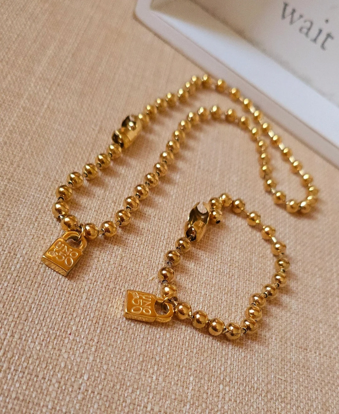 UNO de 50 Small Beads Lock Set