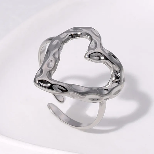 Heart Shape Open Ring