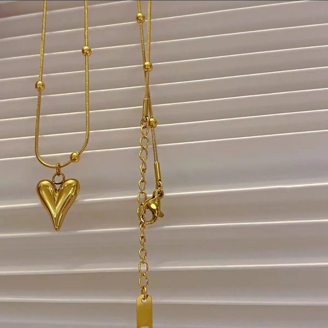Irregular Heart Necklace