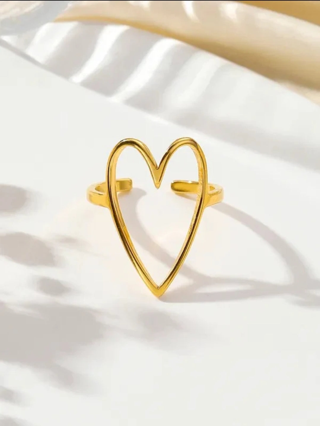 Heart Shape Open Ring