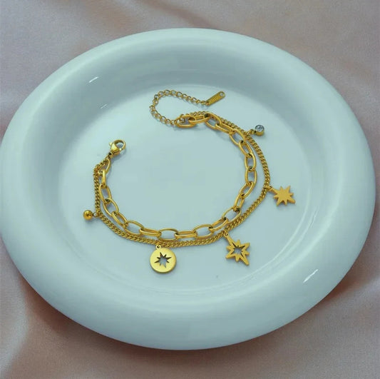 Double Leaf Bracelet